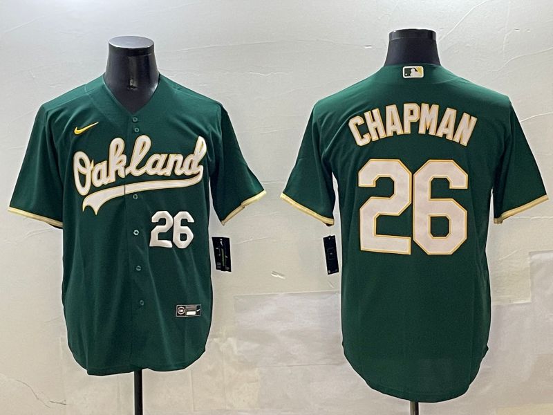 Men Oakland Athletics #26 Chapman Green Game 2025 Nike MLB Jersey style 2->oakland athletics->MLB Jersey